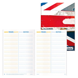 9783866793934 - Vokabelheft 3038-6 Schulstuff Union Jack   liniert A5 80g blau rot weiß  9783866793934 Häfft