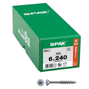 4003530098673 - Universalschrauben T30 Senkkopf WIROX 0191010602405 6 mm x 240 mm 4003530098673 100 Stück