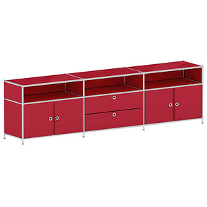 viasit Sideboard System4, 496623 rubinrot 227,9 x 40,4 x 62,0 cm, 1 St.