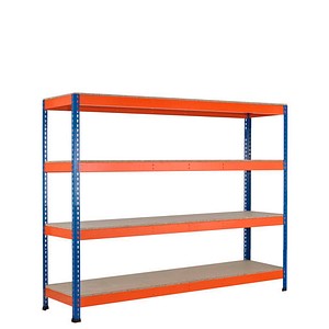 4004514224576 - Weitspannregal Z1 18271-N blau orange 2146 x 621 x 1981 cm
