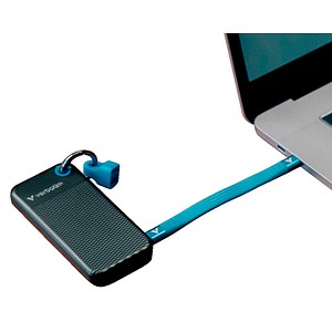 verbatim Pocket 2 TB externe SSD-Festplatte blau, schwarz