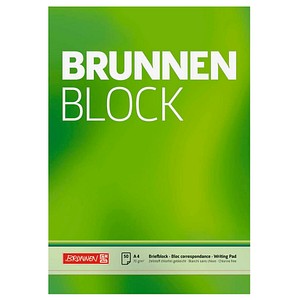 4003273042414 - Briefblöcke A4 blanko 1052726 ohne Rand 4003273042414 Brunnen