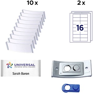 badgepoint GmbH badgepoint Namensschild polar POL35MA66-10DR 80x34mm e.st 10St. 4260320190027 badgepoint GmbH 10 Stück
