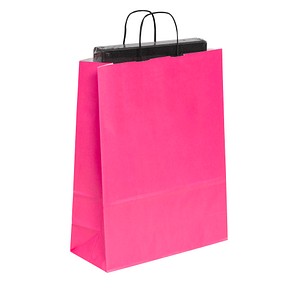 VP Papier-Tragetaschen Toptwist purple 32,0 x 42,0 cm, 50 St.