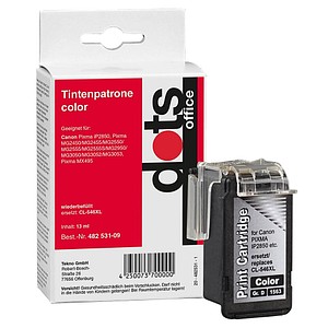 4250073731233 - Druckerpatrone 15634030-DOTS kompatibel zu Canon CL-546XL C M Y color (cyan   magenta   gelb) 4250073731233 Dots