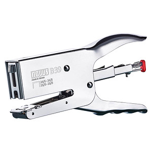 Novus Heftzange B39 021-0094 silber bis 50 Blatt für 24/6  24/8  26/6 + 26/8 4009729061763 Novus