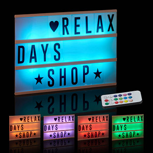 relaxdays Lightbox weiß