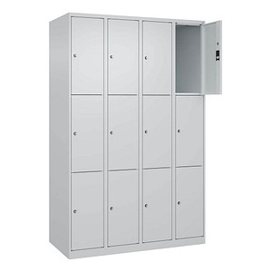 CP Schließfachschrank Classic Plus lichtgrau 080000-403 S10008, 12 Schließfächer 120,0 x 50,0 x 185,0 cm