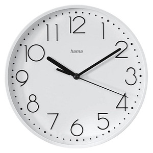 4047443517555 - Wanduhr Salina weiß Kunststoff Ø 220 cm 4047443517555 Hama