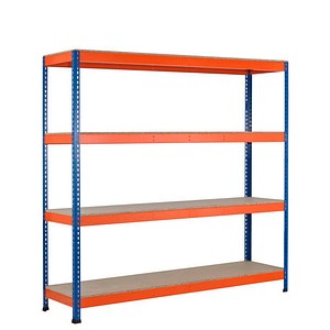 4004514224705 - Schwerlast-Weitspannregal Z1 18287-N blau orange 1841 x 773 x 2438 cm