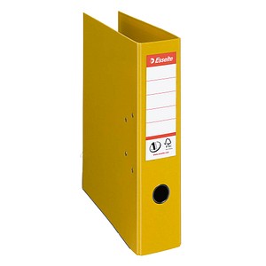 4049793006017 - Ordner Esselte® No 1 A4 Rückenbreite 75 mm für ca 500 Blatt Hebelmechanik Rückenschild Griffloch & Raumsparschlitze FSC®-Karton gelb