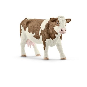 Image of Schleich® Farm World 13801 Fleckvieh-Kuh Spielfigur