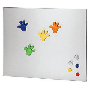 Magnettafel 40,0 x 50,0 cm silber