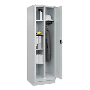 4067521054734 - Spind Classic PLUS lichtgrau 080620-20 S10009 1 Schließfach 600 x 500 x 1950 cm 4067521054734 C+P-Möbel 4067521054734 - Spind Classic PLUS lichtgrau 080620-20 S10009 1 Schließfach 600 x 500 x 1950 cm 4067521054734 C+P-Möbel