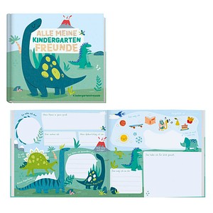 4029357076342 - Verlag Freundebuch Kindergartenfreunde Dinofreunde quadratisch liniert mehrfarbig Softcover 76 Seiten 4029357076342 Häfft