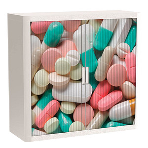 PAPERFLOW easyOffice Business Rollladenschrank 62150 2 Fachböden 110,0 x 41,5 x 104,0 cm