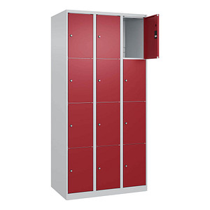 4067521351901 - Schließfachschrank Classic Plus lichtgrau rubinrot 080000-304 S10001 12 Schließfächer 900 x 500 x 1850 cm 4067521351901 C+P 4067521351901 - Schließfachschrank Classic Plus lichtgrau rubinrot 080000-304 S10001 12 Schließfächer 900 x 500 x 1850 cm 4067521351901 C+P