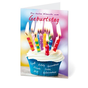 LUMA Geburtstagskarte Kerzen DIN B6