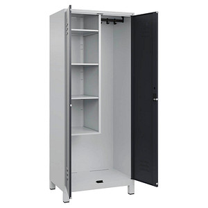 4066681618077 - Putzmittelschrank Classic Plus 080110-02-S10022 anthrazitgrau lichtgrau 800 x 500 x 1950 cm aufgebaut 4066681618077 C+P-Möb 4066681618077 - Putzmittelschrank Classic Plus 080110-02-S10022 anthrazitgrau lichtgrau 800 x 500 x 1950 cm aufgebaut 4066681618077 C+P-Möb