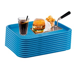 APS Tabletts blau eckig 35,0 x 27,0 cm, 10 St.