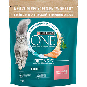 PURINA ONE® Katzenfutter Lachs & Vollkorn BIFENSIS® 750g