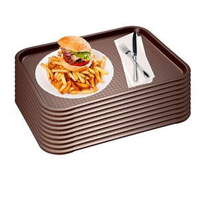 APS Tabletts braun eckig 53,0 x 32,5 cm, 10 St.