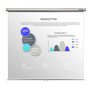 4717276034542 - M87-S01MW - Leinwand - Deckenmontage möglich geeignet für Wandmontage - 221 cm (87) - 43 - Matte White