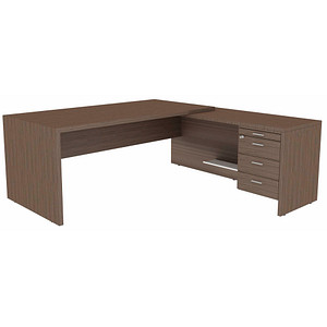 8029466010424 - Schreibtischkombination T45 T4MCD180 ECECSZ 768cm (H) 220cmx194cm (BxT) L-Form eukalyptus   eukalyptus 8029466010424 Quadri