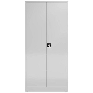 4061815530133 - - Spind Kleider-Wäsche Schrank Putzspind Mehrzweckschrank 1950 x 925 x 422 mm lichtgrau 545540X - grau 4061815530133 - - Spind Kleider-Wäsche Schrank Putzspind Mehrzweckschrank 1950 x 925 x 422 mm lichtgrau 545540X - grau