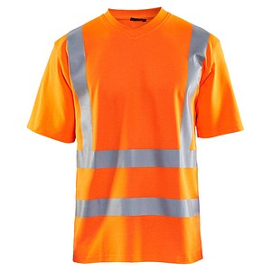 BLAKLÄDER® unisex Warnschutz Shirt 3380 orange Größe 2XL