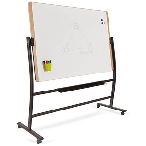 8427951687173 - Mobiles Whiteboard Natural drehbar magnethaftend Ablageschale Stahl auf Holz B 1500 x H 1000 mm 8427951687173 - Mobiles Whiteboard Natural drehbar magnethaftend Ablageschale Stahl auf Holz B 1500 x H 1000 mm