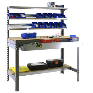 8435104932360 -  Werkbank SIMONWORK BT1 BOX 900 grau 1 Schublade 910 x 610 x 1445 cm 8435104932360 Simon Rack