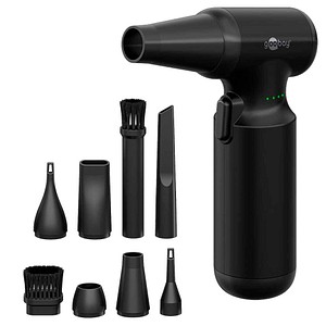 GOOBAY 77830 - Akku Staubgebläse 100 W, 3 Stufen, 8 Aufsätze
