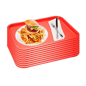 APS Tabletts rot eckig 53,0 x 32,5 cm, 10 St.
