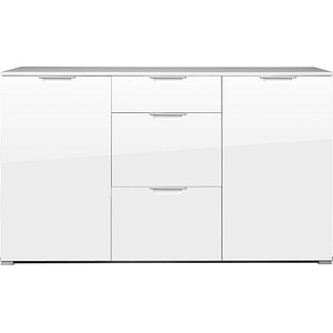 Kommode weiß/weiß 2 Fachböden