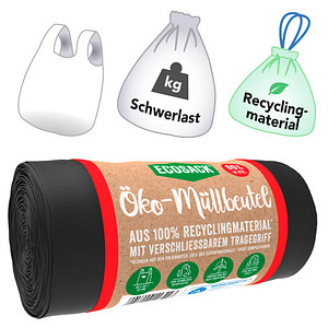 4045409113223 - Müllbeutel 10-00027 schwarz 60 Liter mit Griff 4045409113223 14 Stück 4045409113223 - Müllbeutel 10-00027 schwarz 60 Liter mit Griff 4045409113223 14 Stück
