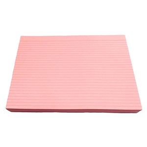 Karteikarten DIN A4 rosa liniert, 100 St.