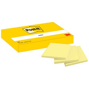 4064035092283 - Post-it Haftnotiz Notes 38x51mm 70g qm 100 Blatt gelb VE=12 Blöcke