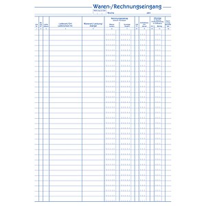 4004182009307 - AVERY Zweckform Kassenformulare Waren- Rechnungs-Eingangsbuch Waren Rechnungseingang A4 930 DIN A4 1x 50 Seiten 4004182009307 - AVERY Zweckform Kassenformulare Waren- Rechnungs-Eingangsbuch Waren Rechnungseingang A4 930 DIN A4 1x 50 Seiten