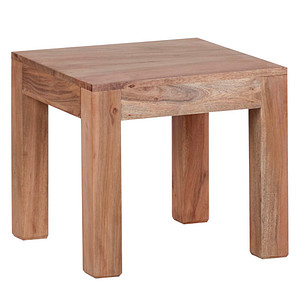 WOHNLING Couchtisch Massivholz akazie 45,0 x 45,0 x 40,0 cm