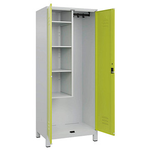 4066681618091 - Putzmittelschrank Classic Plus 080110-02-S10024 clowngrün lichtgrau 800 x 500 x 1950 cm aufgebaut 4066681618091 C+P-Möbel 4066681618091 - Putzmittelschrank Classic Plus 080110-02-S10024 clowngrün lichtgrau 800 x 500 x 1950 cm aufgebaut 4066681618091 C+P-Möbel