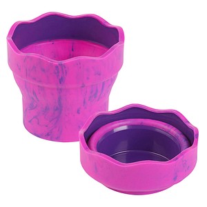 4005401815273 - Wasserbecher  Clic&Go pink marble 4005401815273 Faber-Castell