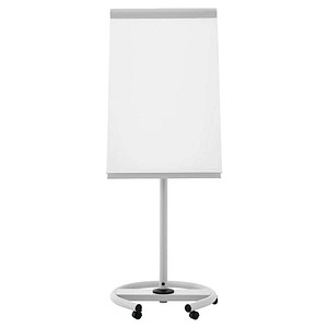 Magnetoplan Flipchart mobil de Luxe, 12270F13, 68x106,5cm, lichtgrau, mit Rollen, mit 2 Seitenarmen 4013695021720 Magnetoplan