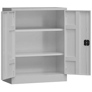 4061815552692 - Stahlschrank ClassiX X-530310 lichtgrau 800 x 380 x 1000 cm aufgebaut  4061815552692 LÜLLMANN
