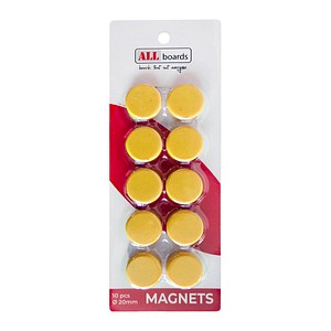 5902622411705 - Magnet gelb Kunststoff Ø 20 x 06 cm 5902622411705 10 Stück