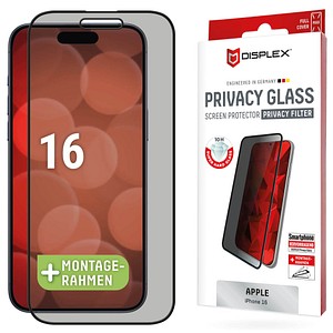 DISPLEX® Privacy Glass Display-Blickschutzglas für Apple iPhone 16