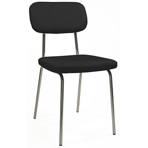 4032376075401 - Besucherstuhl myVIVA schwarz chrom ohne Armlehnen 4-Fuß-Gestell 4032376075401 Mayer 4032376075401 - Besucherstuhl myVIVA schwarz chrom ohne Armlehnen 4-Fuß-Gestell 4032376075401 Mayer