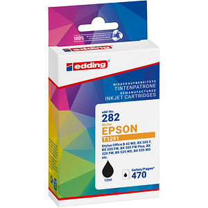 edding EDD-282 schwarz Druckerpatrone kompatibel zu EPSON T1291L
