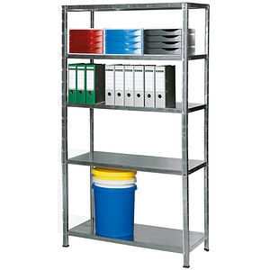 4058255034338 - Steck-Grundregal 1000 x 500 x 2000 cm verzinkt 5 Fachböden 4058255034338 SCHULTE