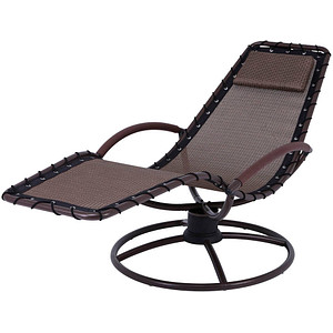 Garden Pleasure Sonnenliege RHODOS anthrazit Stahl